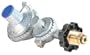 Camco 59333 RV Horizontal Two Stage Propane Regulator with P.O.L.