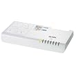 ZyXEL PLA491 HomePlug AV 200mbps Powerline Ethernet Adapter w/4 Port Fast Ethernet Switch and Power Strip