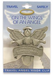 GRANDMA Grandmother Travel Guardian Angel Visor Clip