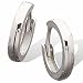 Titanium/Platinum Hinged Earrings (Pair) - 12 mm