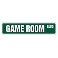 GAME ROOM - Street Sign - new signs gameroom gamer gift games pinball foosball air hockey sign