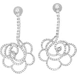 14K White Diamond Earrings Pair 1 3 4 Ct Tw
