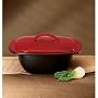 CorningWare Creations Ryku 3-qt. Square Casserole with Ceramic Lid - China Red