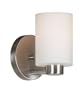 Kenroy Home 10181BS Encounters 1-Light Sconce, Brushed Steel