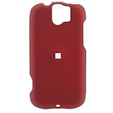 Crystal Hard Faceplate Red Rubberized Cover Case for HTC G3 MYTOUCH 3G SLIDE (T-MOBILE) + Red Swivel Belt Clip [WCM438]