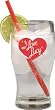 I Love Lucy Glasses - Set of 4