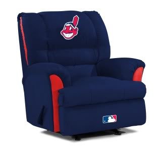 Home Team MLB Cleveland Indians Big Daddy Recliner