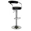 Black - Omicron Kitchen Padded Bar Stool