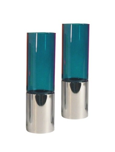 Cylinder Candleholder Set - Turquoise