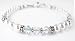April Crystal Diamond Birthstone Swarovski Crystal Beaded Pearl Bracelets