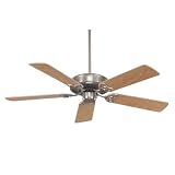 31qkoU9CWYL. SL160  Savoy House 52CFMOSN/52FB4MAMP Concord Large Fan (52 and Larger) Ceiling Fan   Satin Nickel / Maple