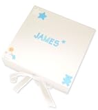 White - Boy Baby Personalised Keepsake Box/Baby Gift/Christening Gift