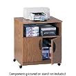 Safco 1850MO Mobile Machine Stand - Wood - Medium Oak