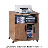 Safco 1850MO Mobile Machine Stand - Wood - Medium Oak