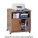 Safco 1850MO Mobile Machine Stand - Wood - Medium Oak