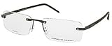 PORSCHE PRESCRIPTION EYEGLASSES FRAME AUTHENTIC UNISEX TEMPLE COLOR - TITANIUM MATTE/BLACK - LENS COLOR - DEMO P8144 C