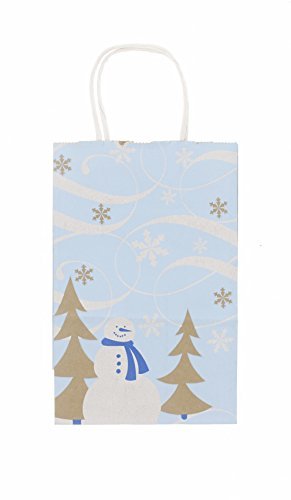 Christmas Gift Bags Snowman 20 Pack - Small
