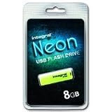 Integral - NEON - Cl&eacute; USB - Jaune - 8 Go (Import Royaume Uni)