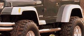 Xenon Fender Flares for 1986 - 1996 Jeep Wrangler