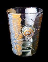 Angel Wings Design – Hand Painted – Collectible Shot Glass – 2 oz.