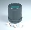 Dice Cup With 5 Pcs Of Dice - Dice Dice Cups