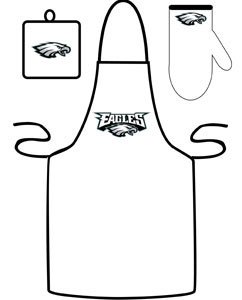 Caseys Distributing 9960603103 Philadelphia Eagles Grilling Apron Set