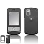 RUBBER FEEL Black Snap-On Cover Hard Case Phone Protector for LG CU720 Shine CU-720