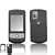 RUBBER FEEL Black Snap-On Cover Hard Case Phone Protector for LG CU720 Shine CU-720