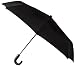 Leighton, Kensington Automatic Open/Close Curved Black Wood Handle Umbrella