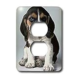 Dogs Beagle - Beagle Pup - Light Switch Covers - 2 plug outlet cover