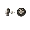 schmuck-art Ohrstecker Unisex StainlessSteel Matteo silv./bla. 
22135