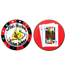 Fish Hooks Card Guard - Pair of Jacks - Casino Supplies > Card Covers > Premium
