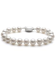 Topearl Sterling Silver White Pearl Bracelet