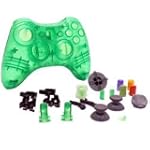 Xbox 360 - Repair Part - Controller Housing Shell - FULL SET - Clear Green