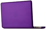 Speck Products MB15AU-SAT-PUR 15-inch Aluminum Unibody/Black Keyaboard See Thru Satin Soft Touch Hard Shell Case for MacBook (Purple)