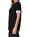 Leadingstar Womens Casual Round Collar Spliced Short Sleeve T-Shirt Blouse Tops