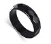  : FABULOUS DYED BLACK ONYX AGATE 6 MM FACETED B GEMSTONE RING