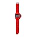 Plane Style Digital Display LED Silicone Wrist Watch Single Red