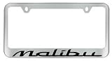 Chevy Malibu Chrome License Plate Frame with 2 free caps