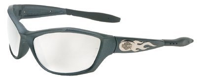 Harley-Davidson HD1002 Safety Glasses with Gunmetal Frame and Silver Mirror Tint Anti-Fog Hardcoat Lens On Sale