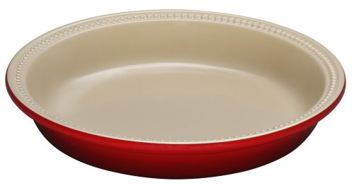 Le Creuset Stoneware Pie Dish, Cerise, 24 cm