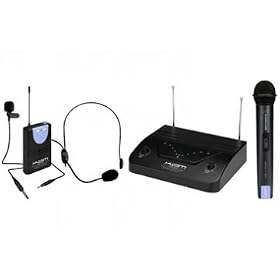 KAM KWM1932 UHF Wireless Headset/Lapel/Handheld Microphone Set