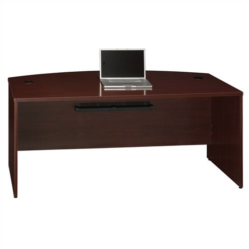 Bush Furniture QT0725+MC Quantum 72" Bow-Front Desk Shell Finish: Modern Cherry