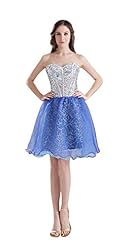 Leopard Print Beaded Sweetheart Organza Homecoming Dress/Mini Dress 