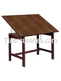 Titan Solid Oak Drafting Tables