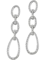 Pair 5/8 CT TW 14K White Gold Diamond Earring