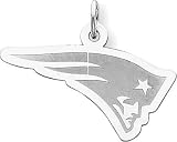 Sterling Silver NFL New England Patriots Logo Charm