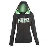 Lonsdale Two Stripe Inter Lock Zip Hoody Ladies