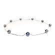 HinsonGayle AAA Premium Handpicked 8.0-8.5mm Peacock Cultured Pearl Tin Cup Necklace