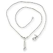 Rhodium Plated Brass Necklaces, 18 Inches